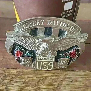 VINTAGE!! Harley Davidson | Harmony Design 1988 Belt Buckle